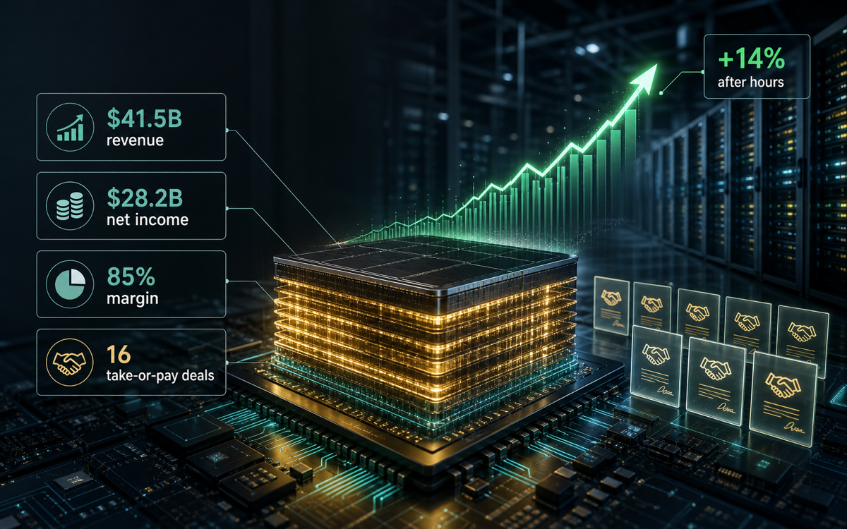 Micron posts record $41.5B revenue as AI memory demand booms