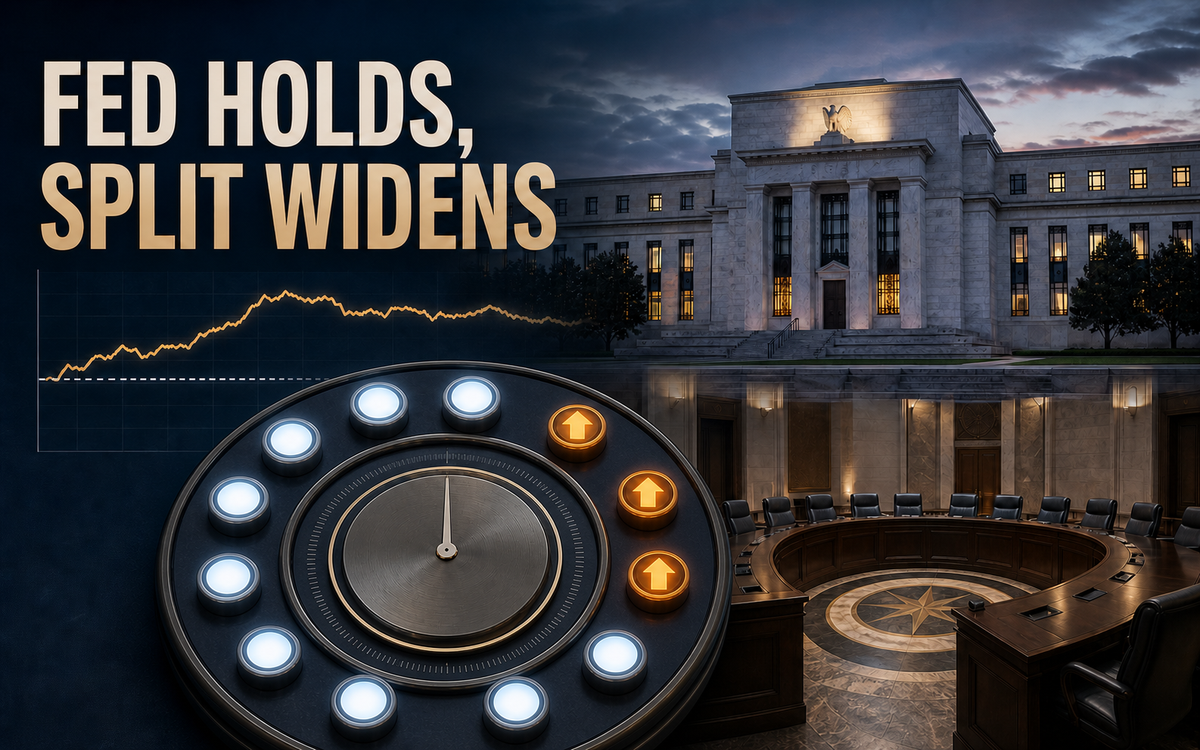 Fed holds rates at 3.50%-3.75% as three officials push for a hike