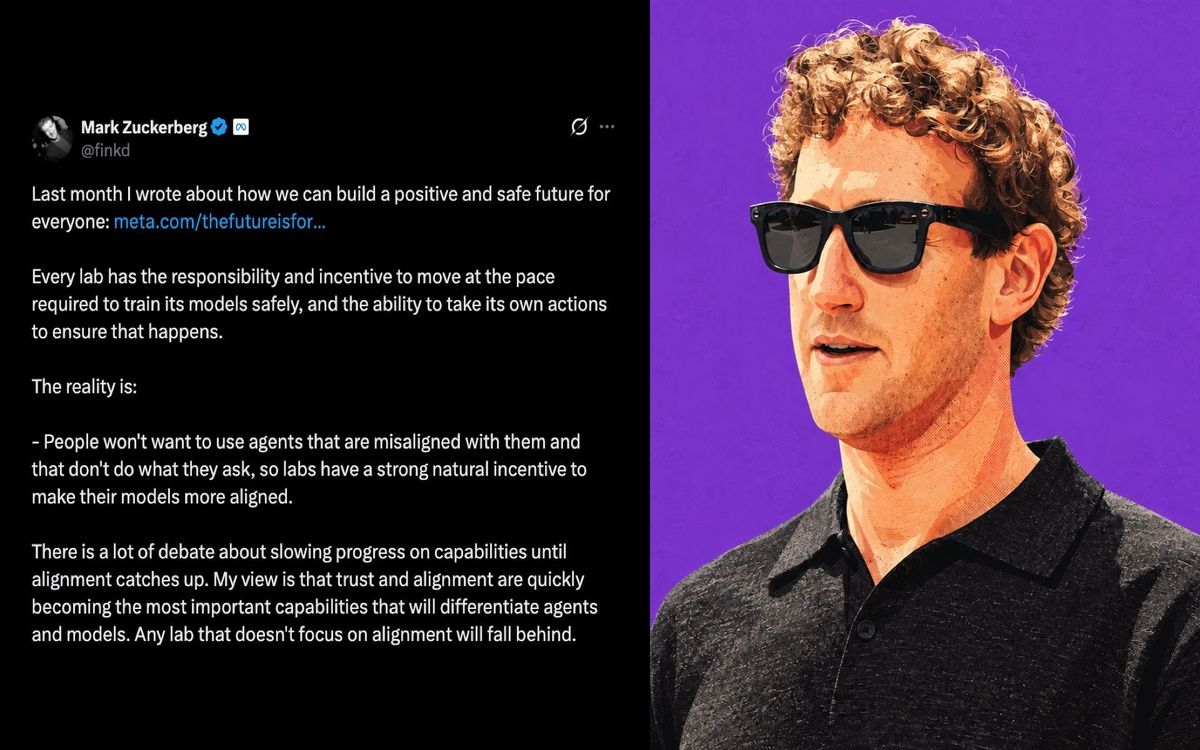 Zuckerberg rejects coordinated AI slowdown, says labs can police safety themselves